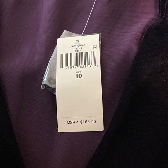 NWT Lauren Ralph Lauren Velvet Button Front Puff Sleeve Top 10 - Picture 11 of 11